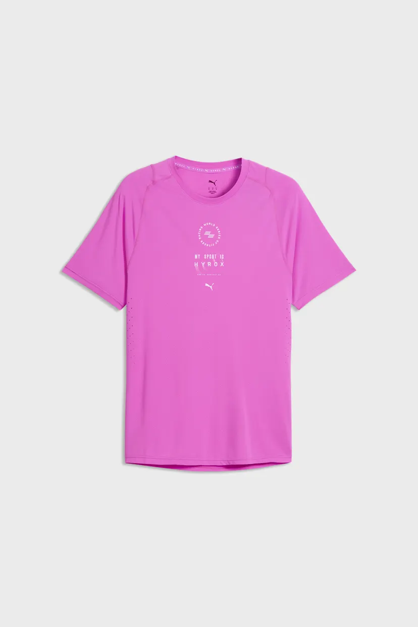 Мужская розовая футболка PUMA x HYROX DRYELITE Training Tee Men 5