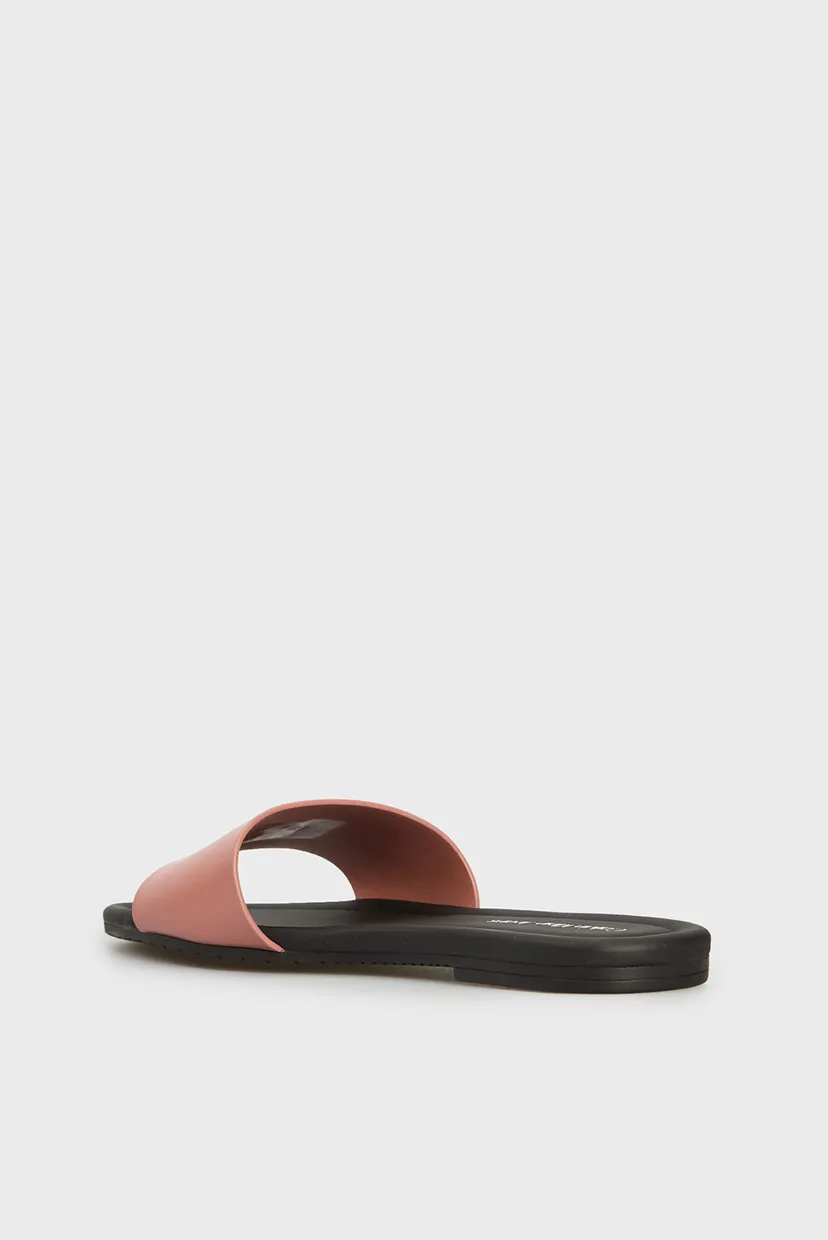 Жіночі персикові слайдери FLAT SANDAL 5