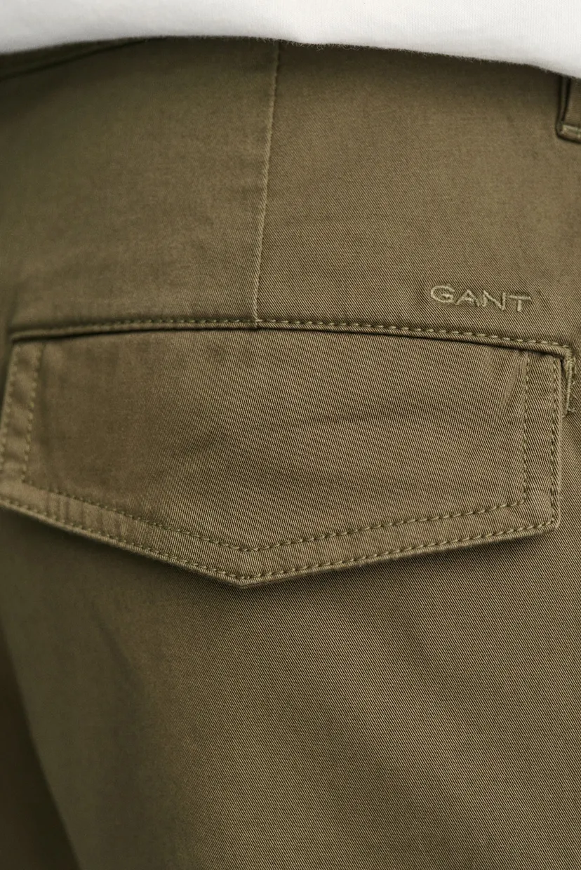 Мужские зеленые шорты RELAXED TWILL CARGO SHORTS 8