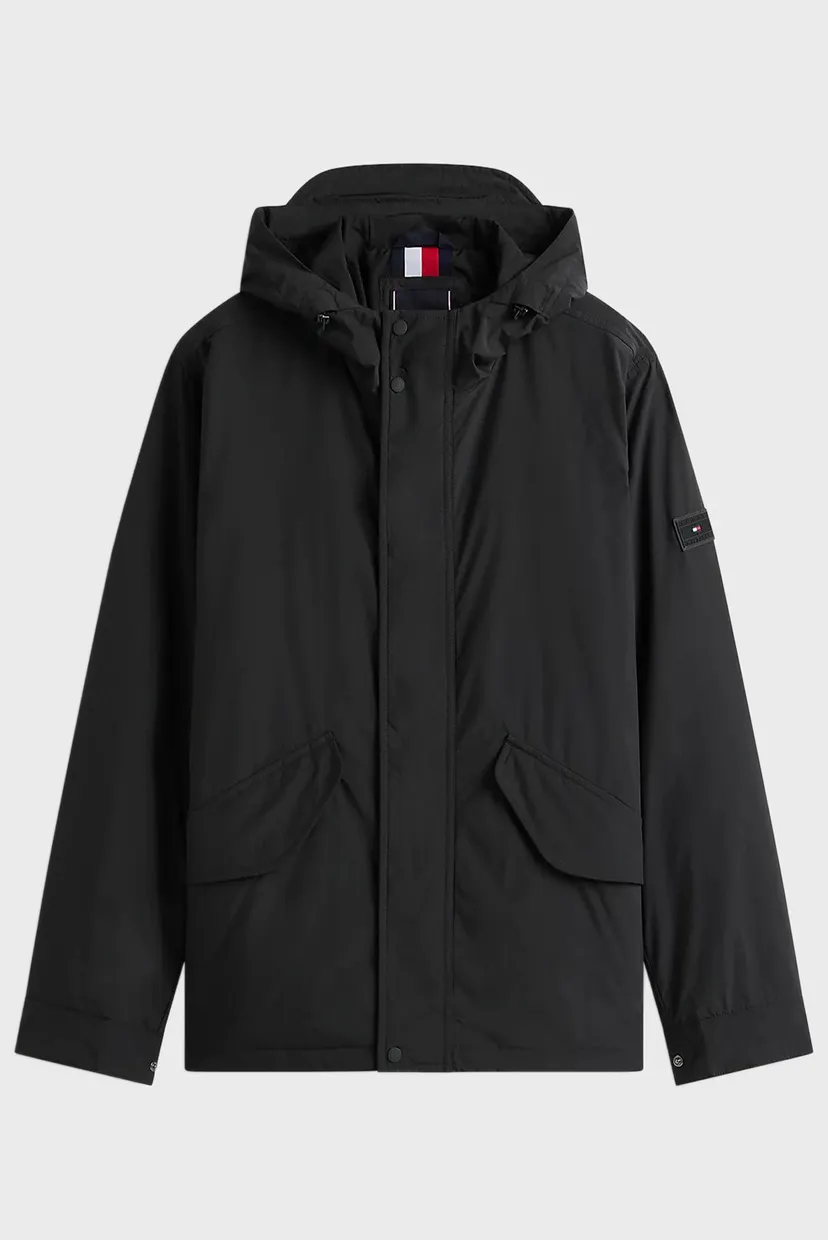 Чоловіча чорна куртка LW PACKABLE HOODED JACKET 6
