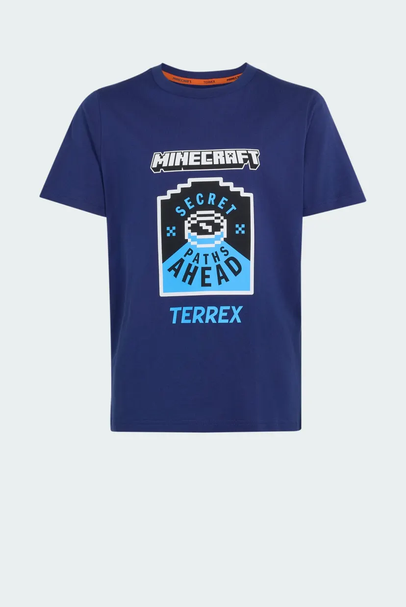 Детская синяя футболка adidas Minecraft 6