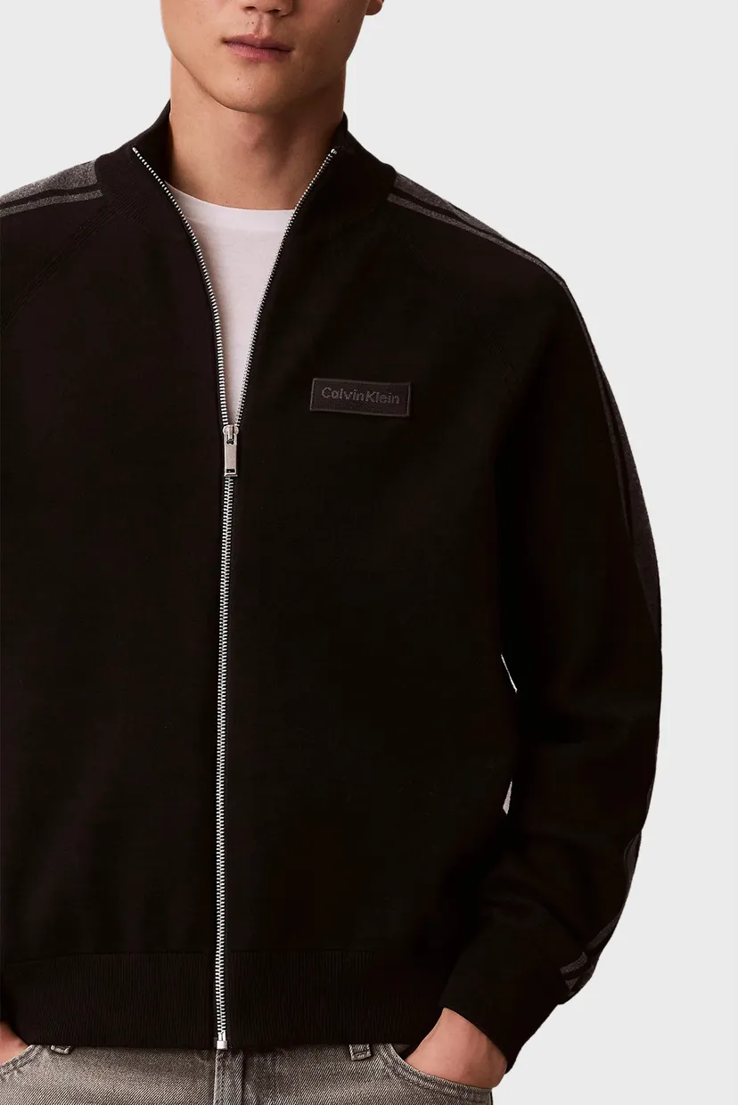 Чоловічий чорний кардиган TECH KNIT TRACK JACKET 6