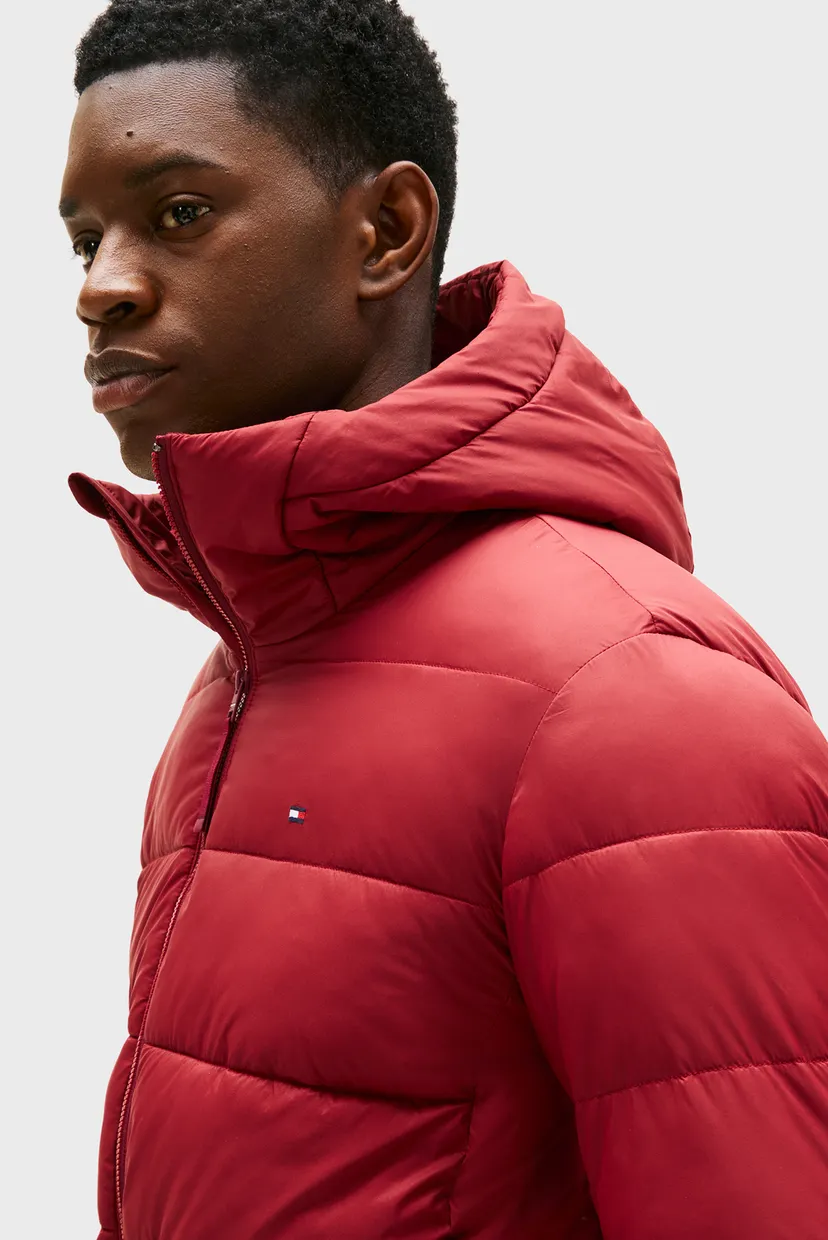 Мужская красная куртка HOODED 4