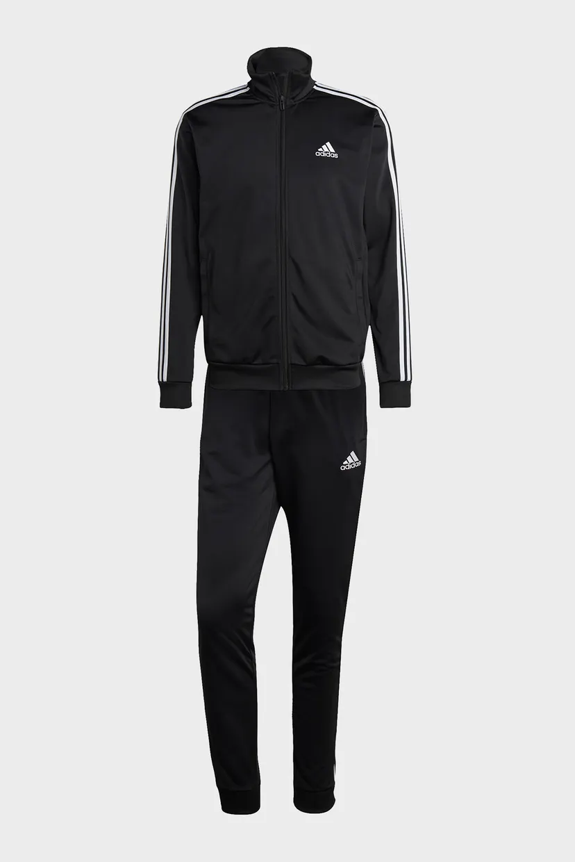 Чоловічий чорний спортивний костюм (кофта, штани) Basic 3-Stripes Tricot 7