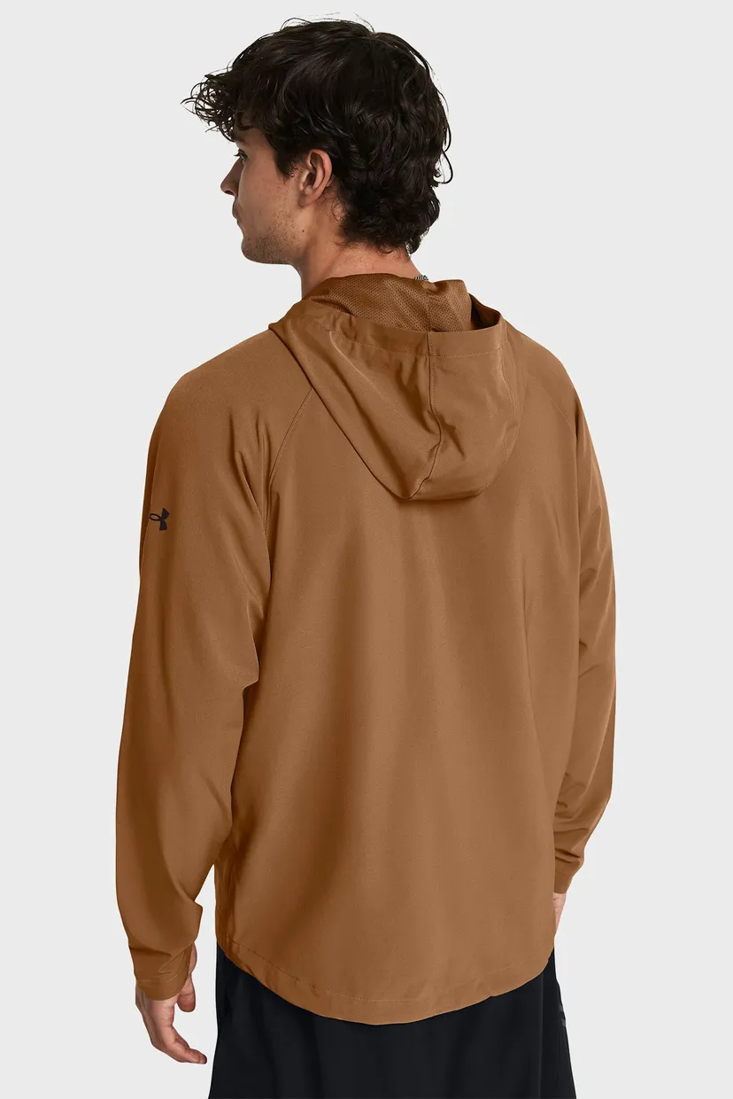Чоловіча коричнева вітровка UA Unstoppable Jacket 3