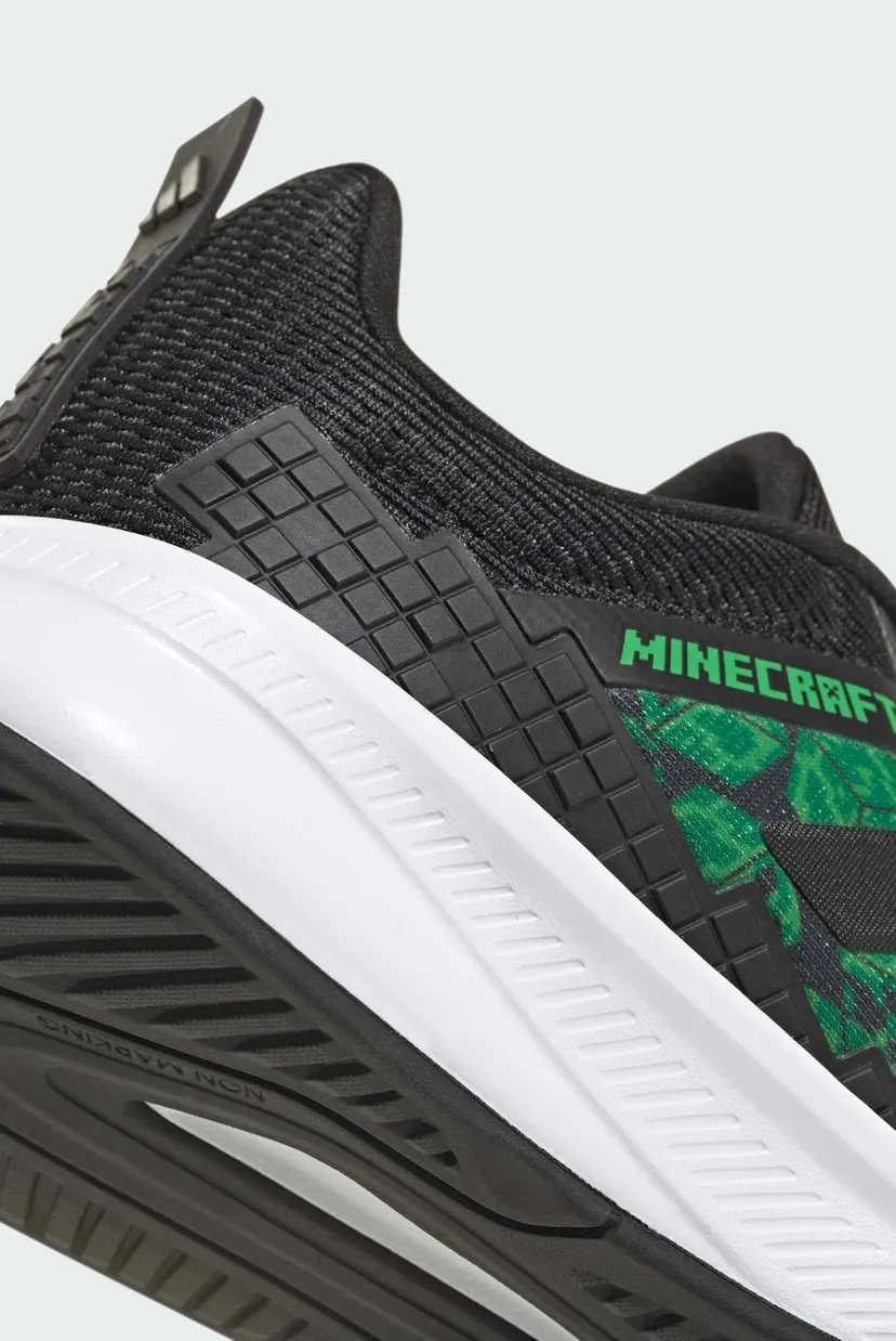 Детские черные кроссовки ADIDAS MINECRAFT FORTARUN 4.0 JUNIOR 9