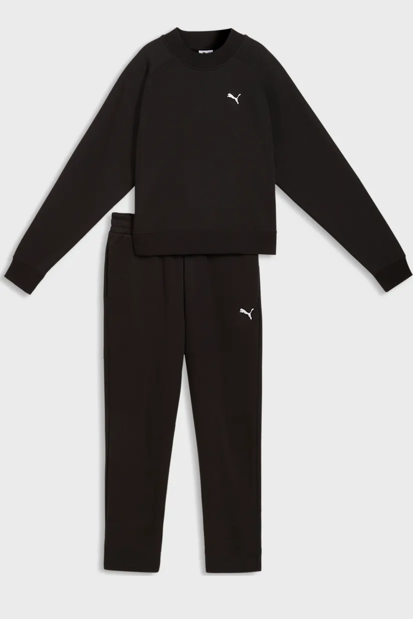 Жыночий чорний спортивний костюм (світшот, штани) Loungewear Fleece Tracksuit Women 4