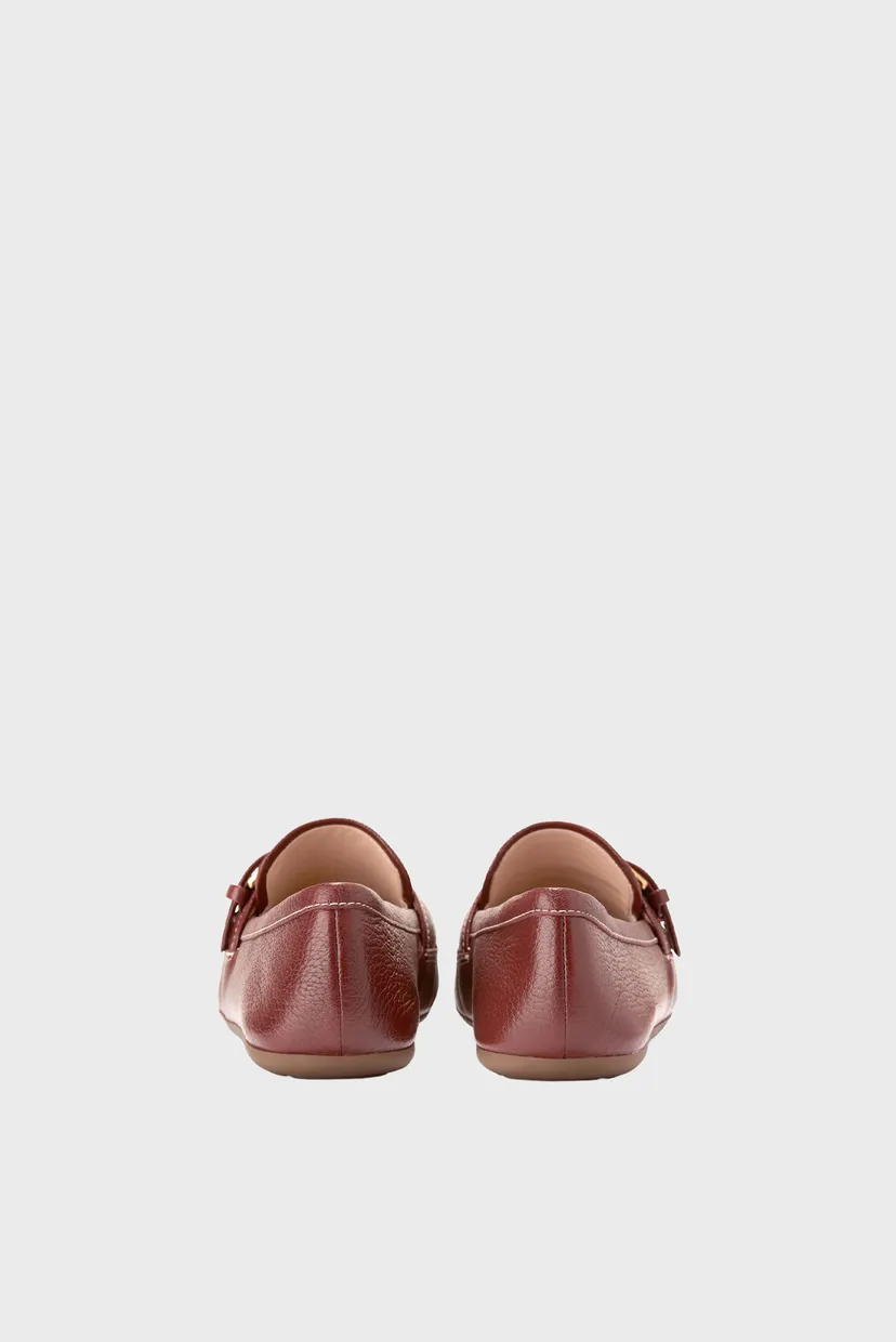 Жіночі коричневі шкіряні лофери Grand Ambition Alette Buckle Loafer 4
