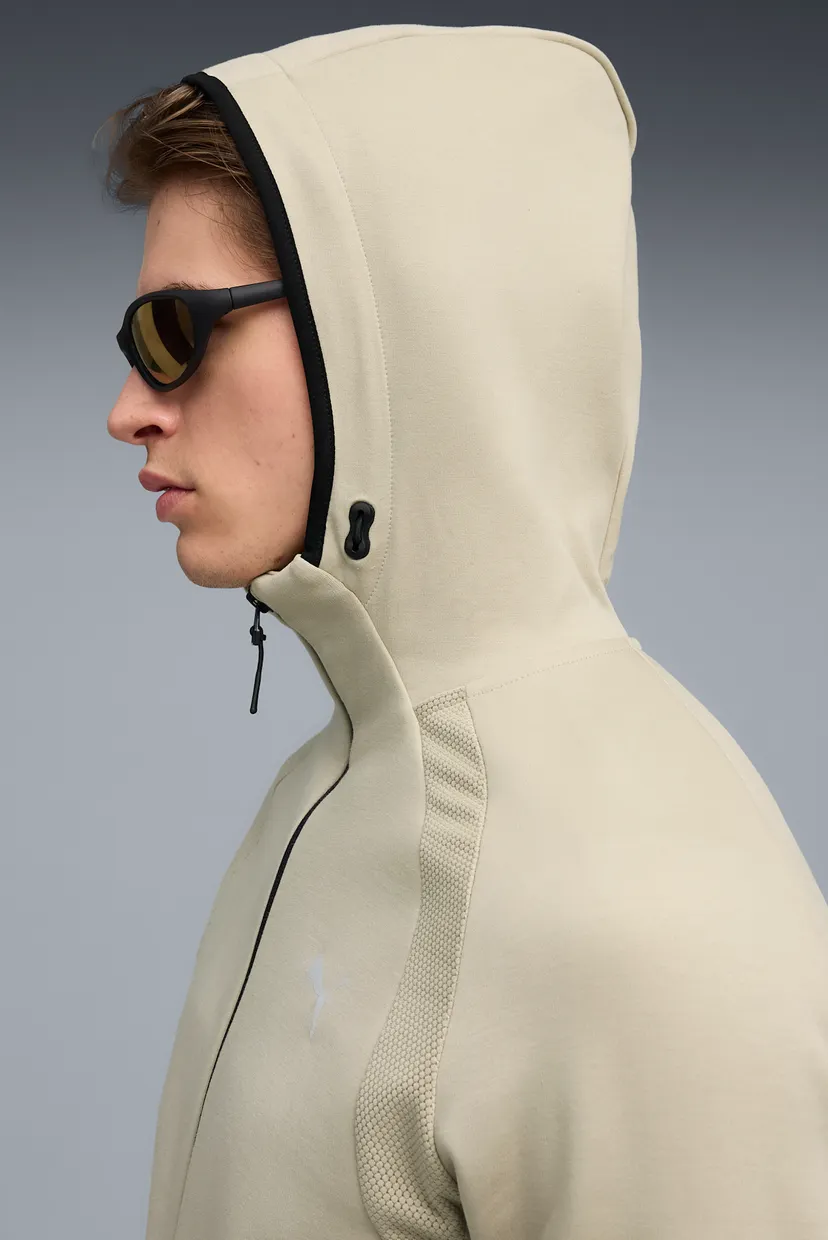 Чоловіче бежеве худі Evostripe Full-zip Hoodie Men 4