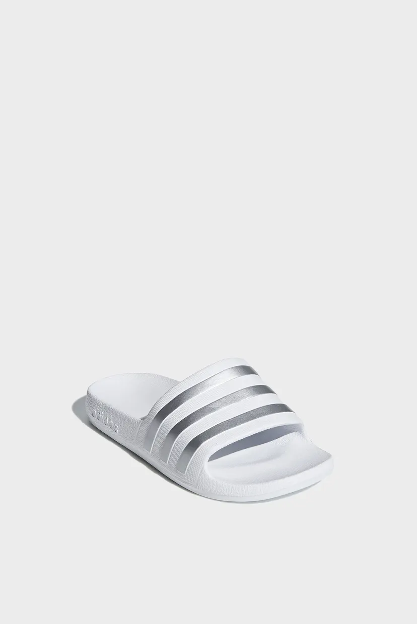 Дитячі білі слайдери Adilette Aqua 4