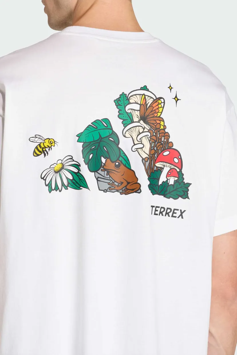 Біла футболка TERREX NATURE LOGO GRAPHIC 5