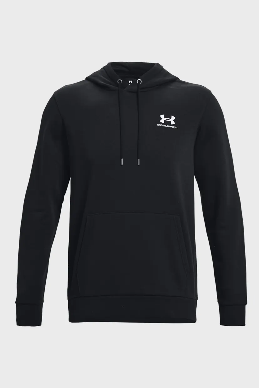 Чоловіче чорне худі UA Essential Fleece Hoodie 5