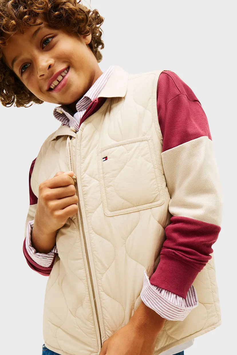 Дитячий білий жилет QUILTED LIGHTWEIGHT 7