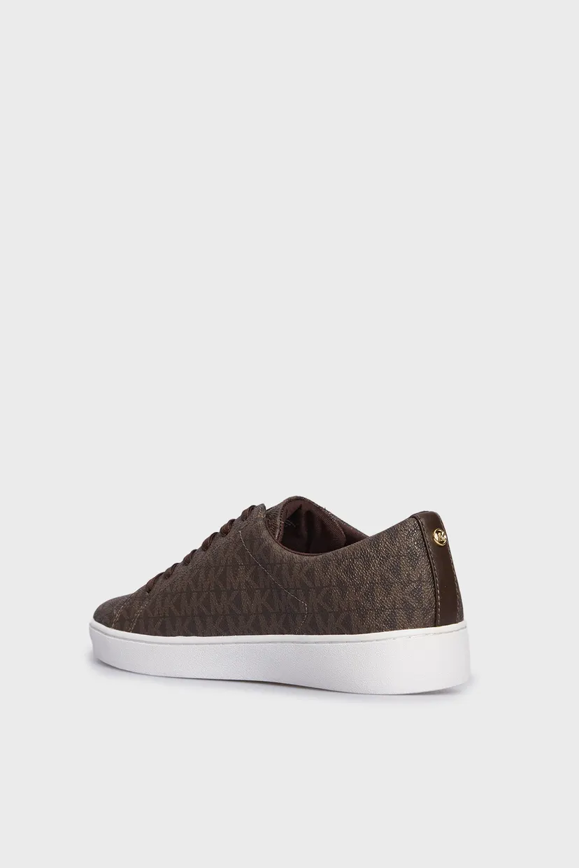 Жіночі коричневі снікерси з візерунком KEATON LACE UP 5