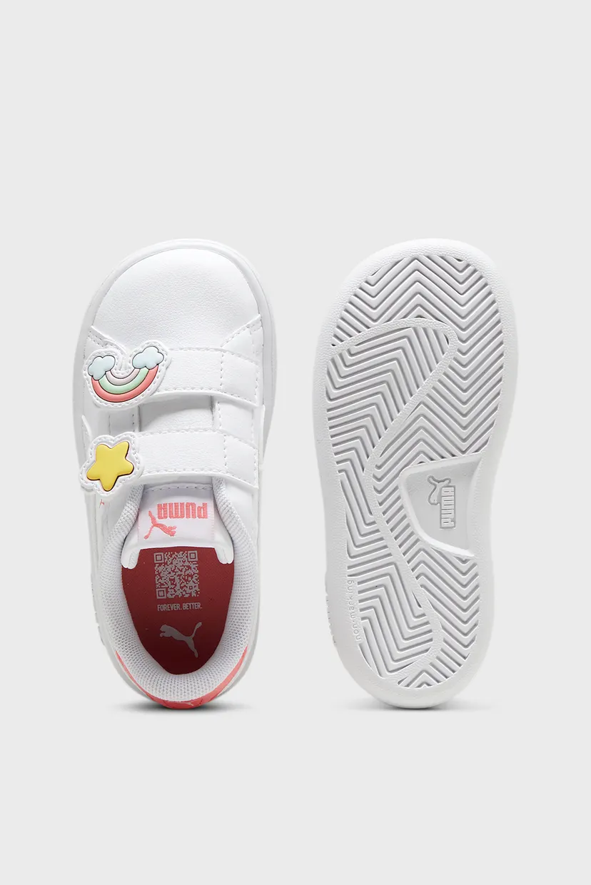 Дитячі білі снікерси Smash 3.0 Badges Sneakers Toddlers 4
