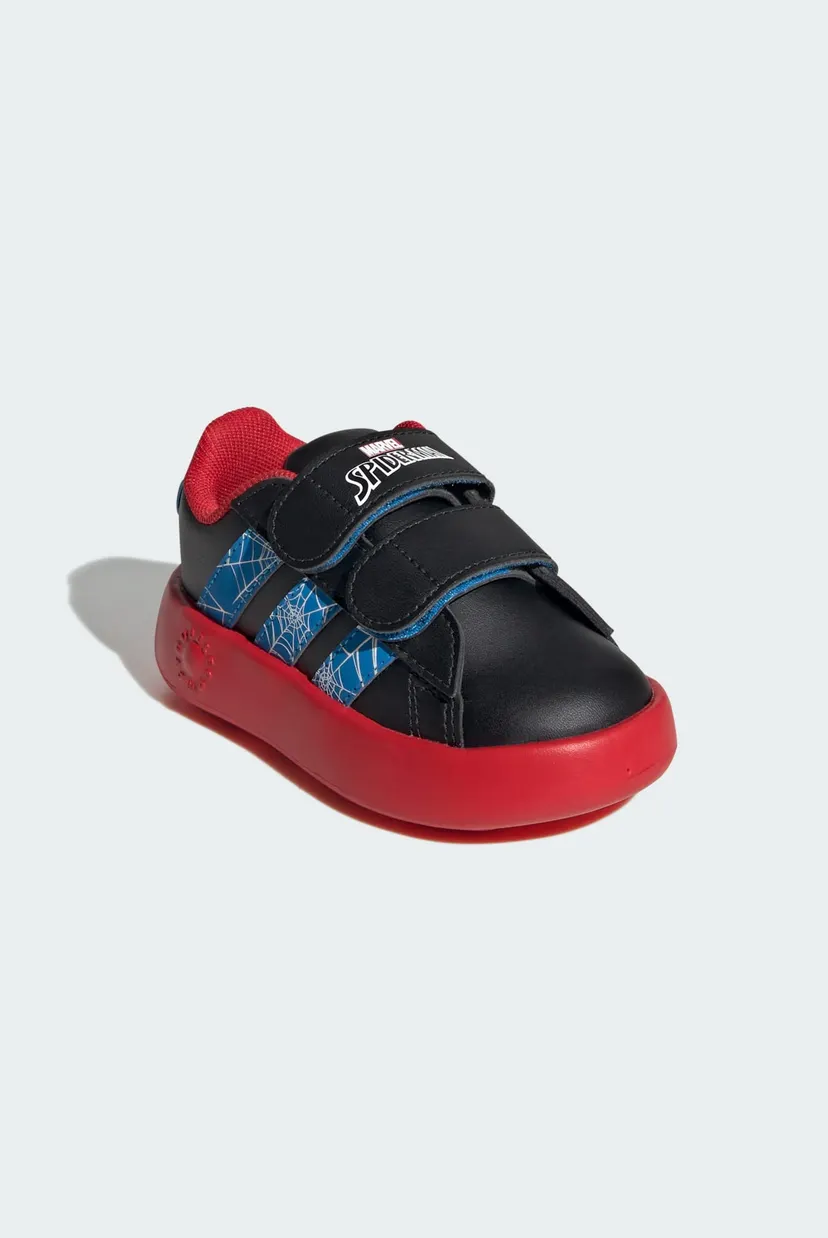 Детские черные кроссовки adidas x Marvel Spider-Man Grand Court Kids 4