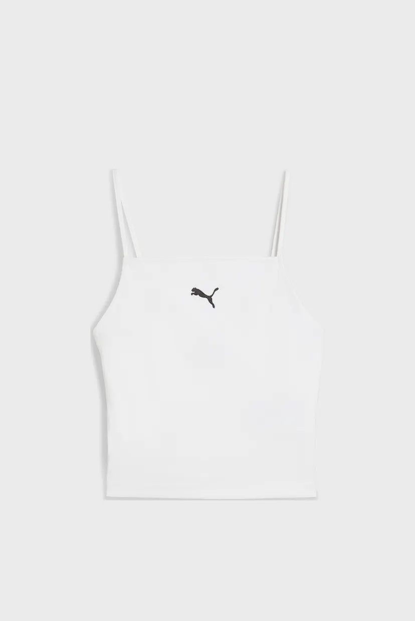 Женский белый топ WARDROBE ESS Ribbed Tank Top Women 6