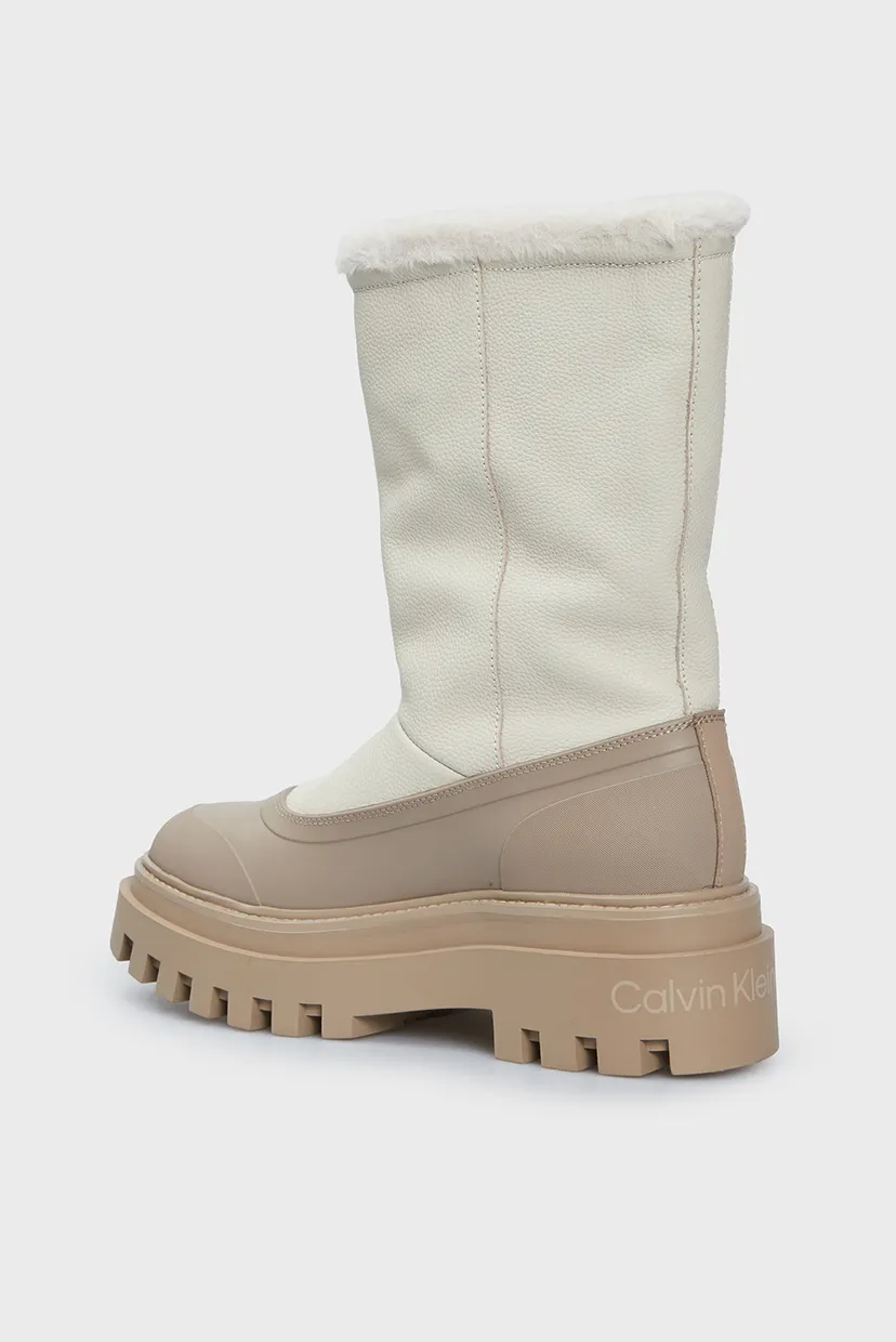 Жіночі білі чоботи FLATFORM CHELSEA BOOT PADDED 5