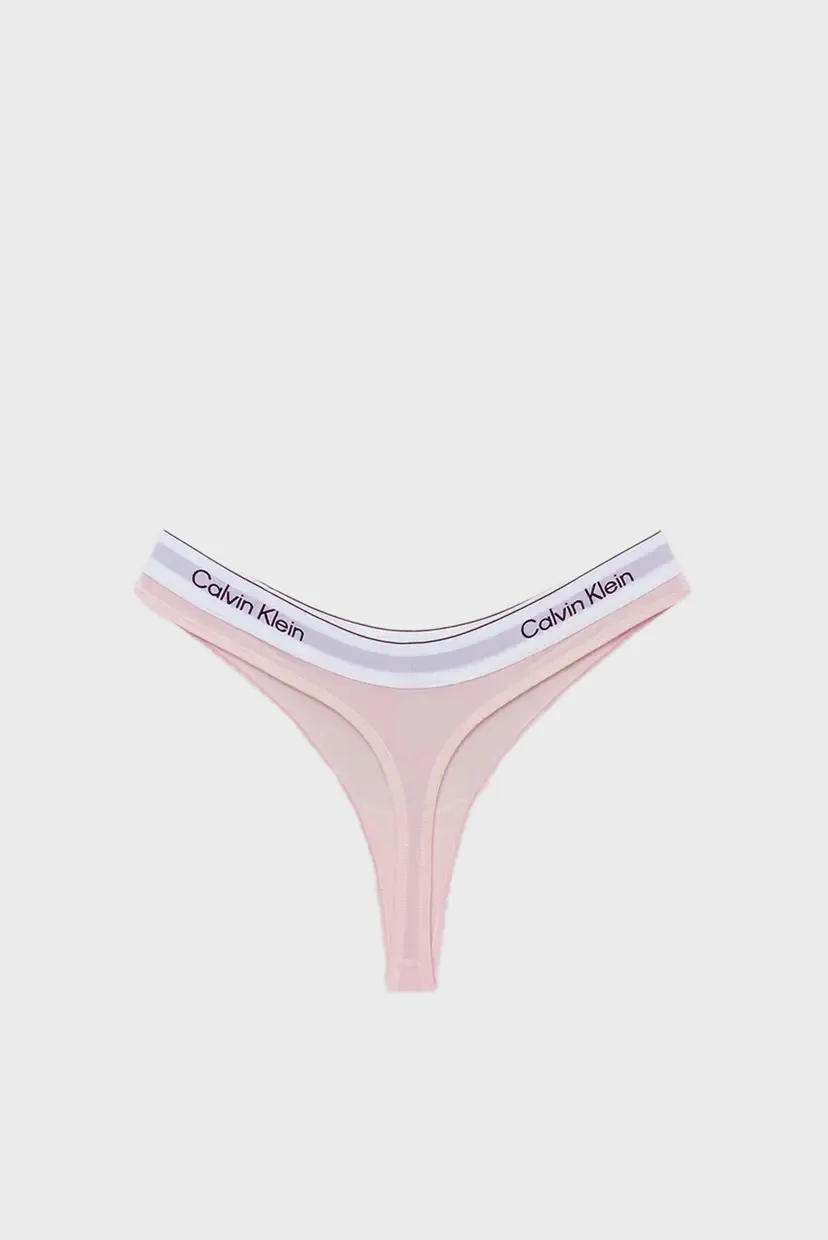 Женские пудровые трусики THONG 8