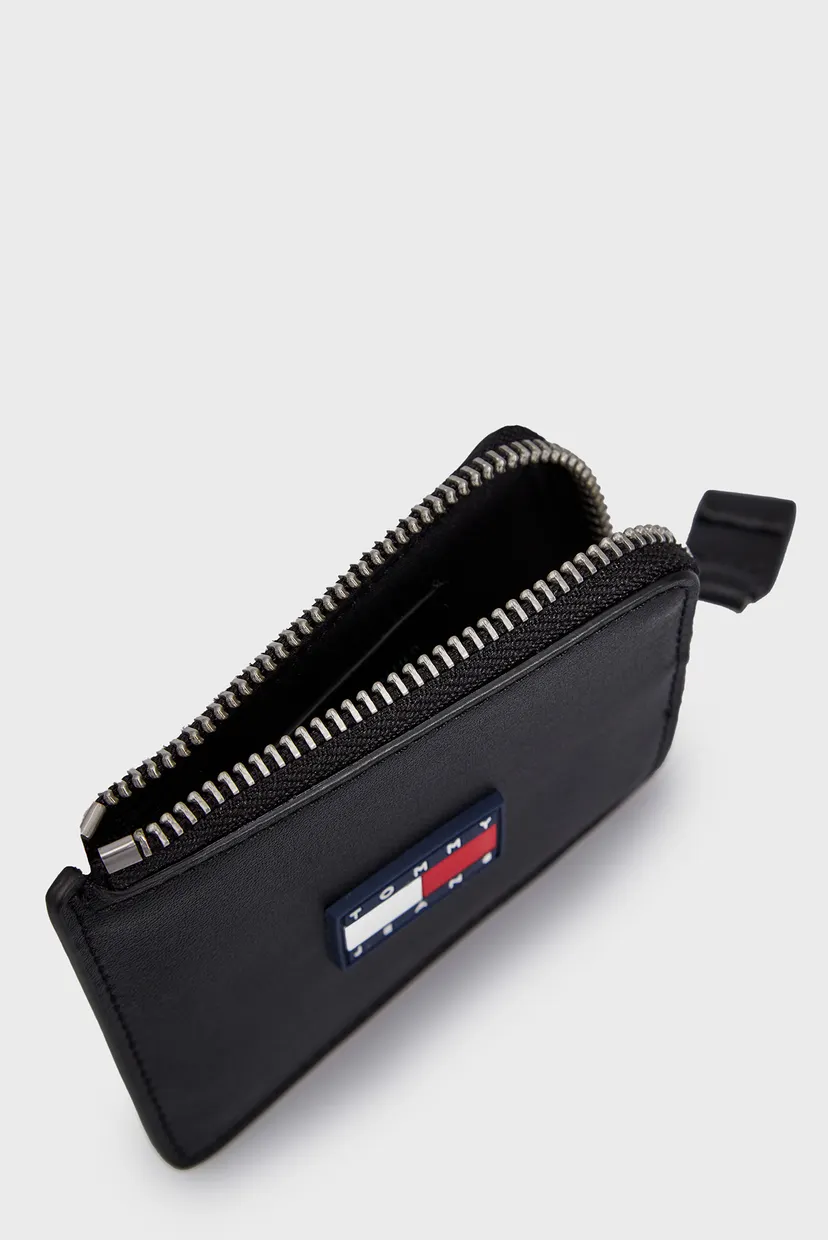 Чоловічий чорний шкіряний гаманець TJM GIFTING LTH SMALL ZA 5