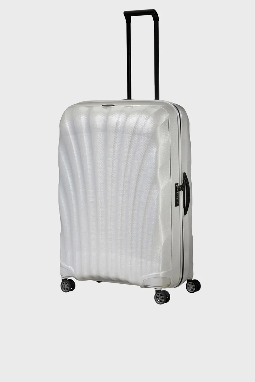 Біла валіза 81 см C-LITE WHITE 6