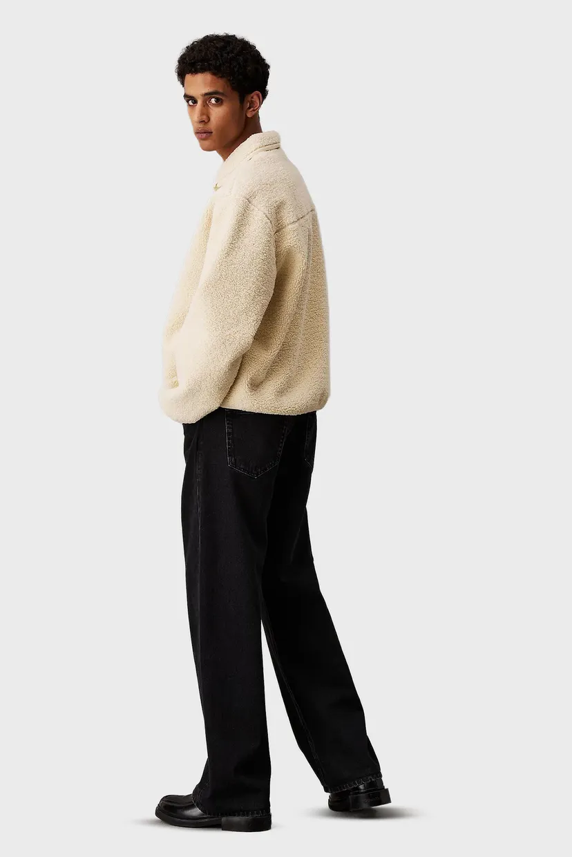 Чоловіча біла спортивна кофта HALF ZIP SHERPA 3