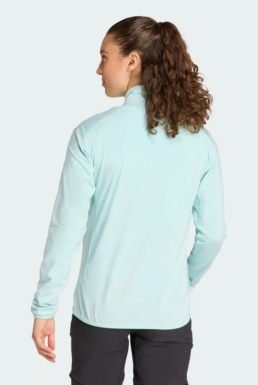 Женская мятная спортивная кофта Terrex Multi CLIMAWARM Full-Zip Tech Fleece 3
