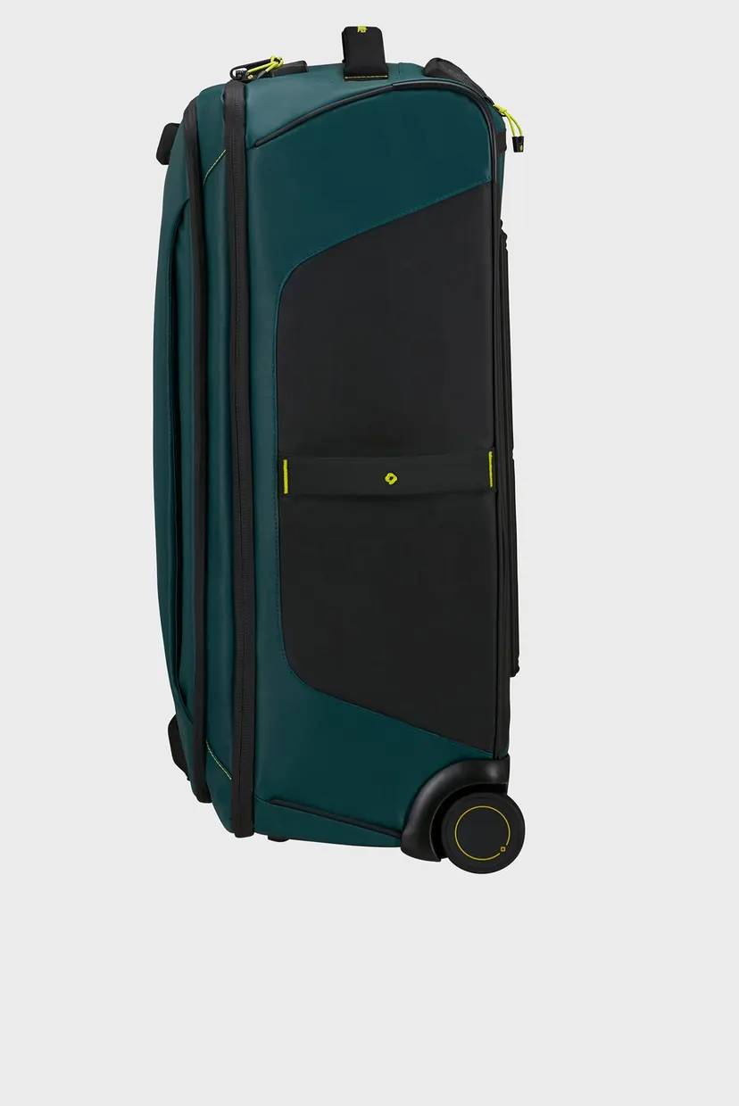Темно-зеленый чемодан 67 см ECODIVER DARK TEAL/LIME 6