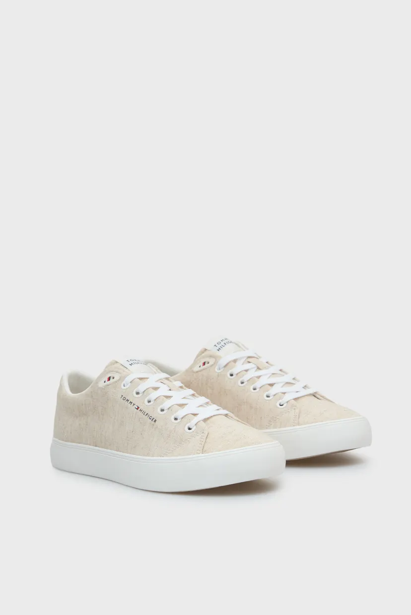 Мужские бежевые льняные сникерсы VULC CORE LOW CHAMBRAY 3