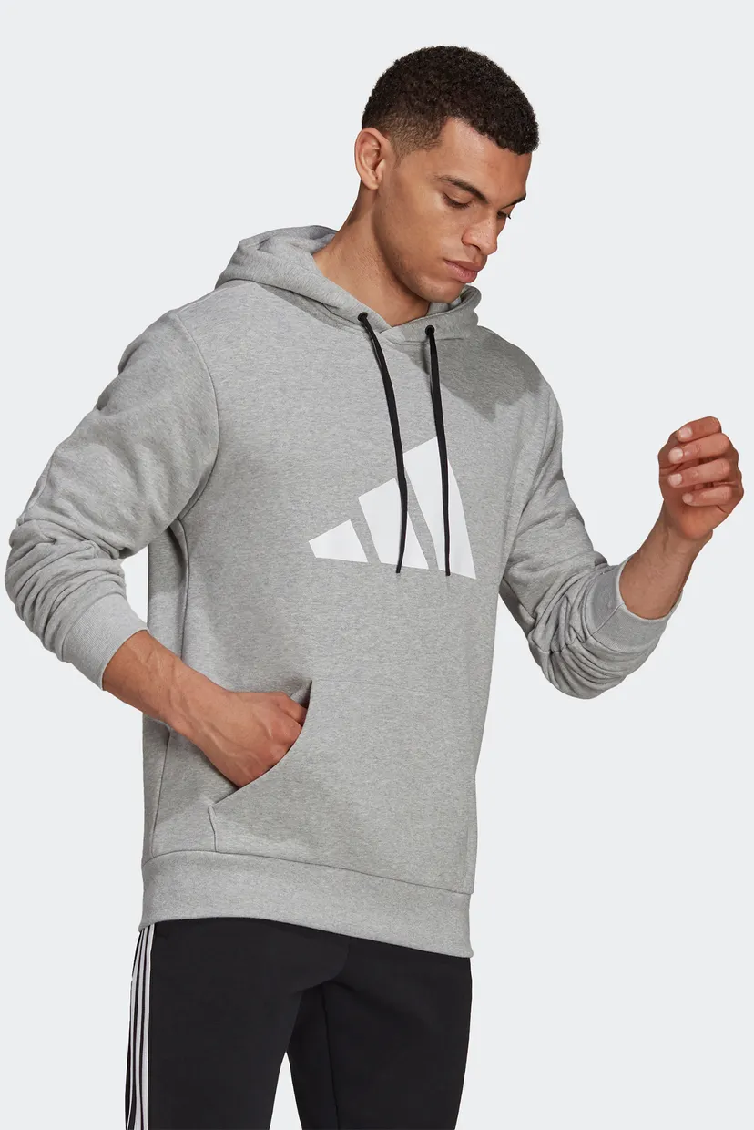 Чоловіче сіре худі adidas Sportswear Future Icons Logo Graphic 5