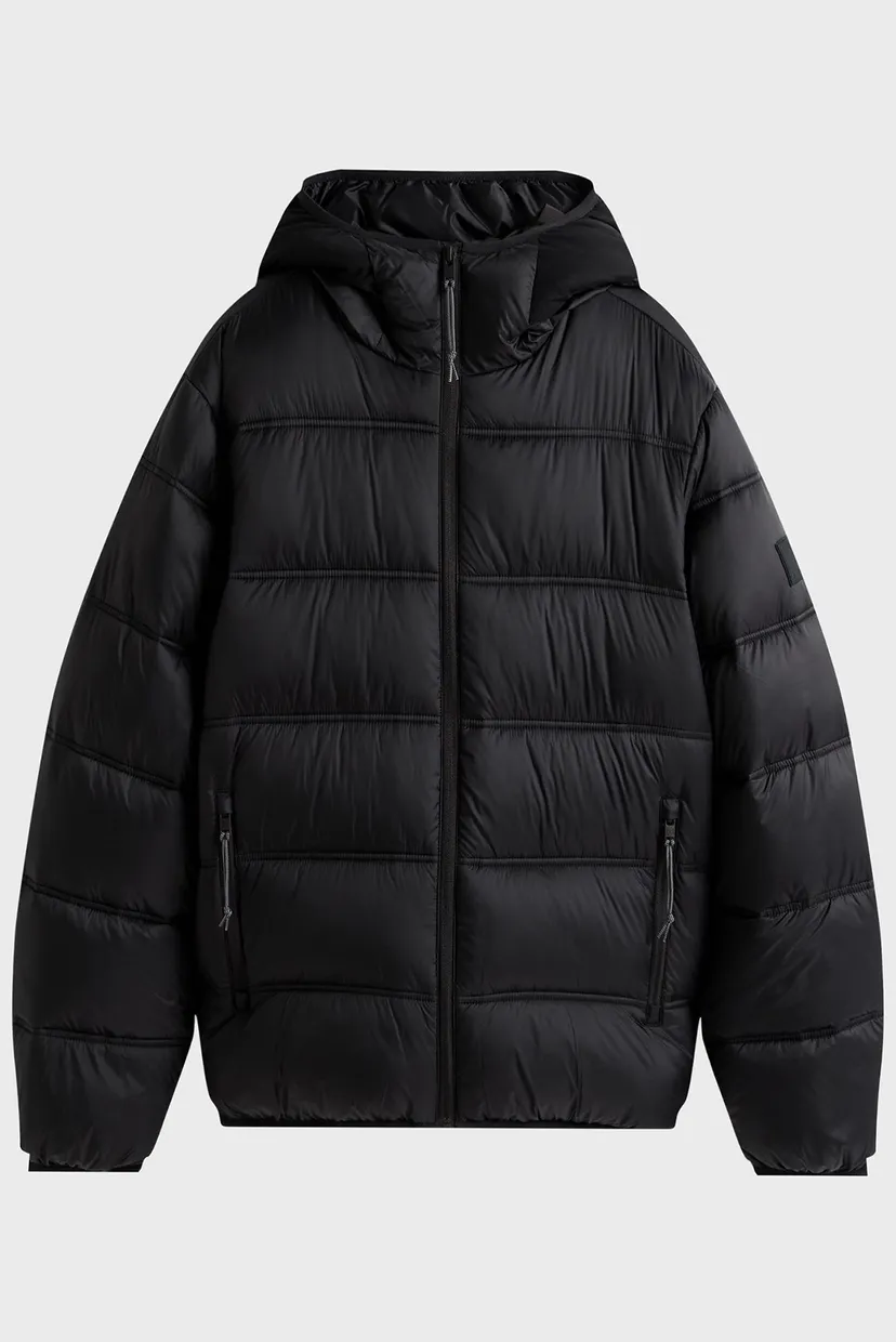 Мужская черная куртка HOODED 5