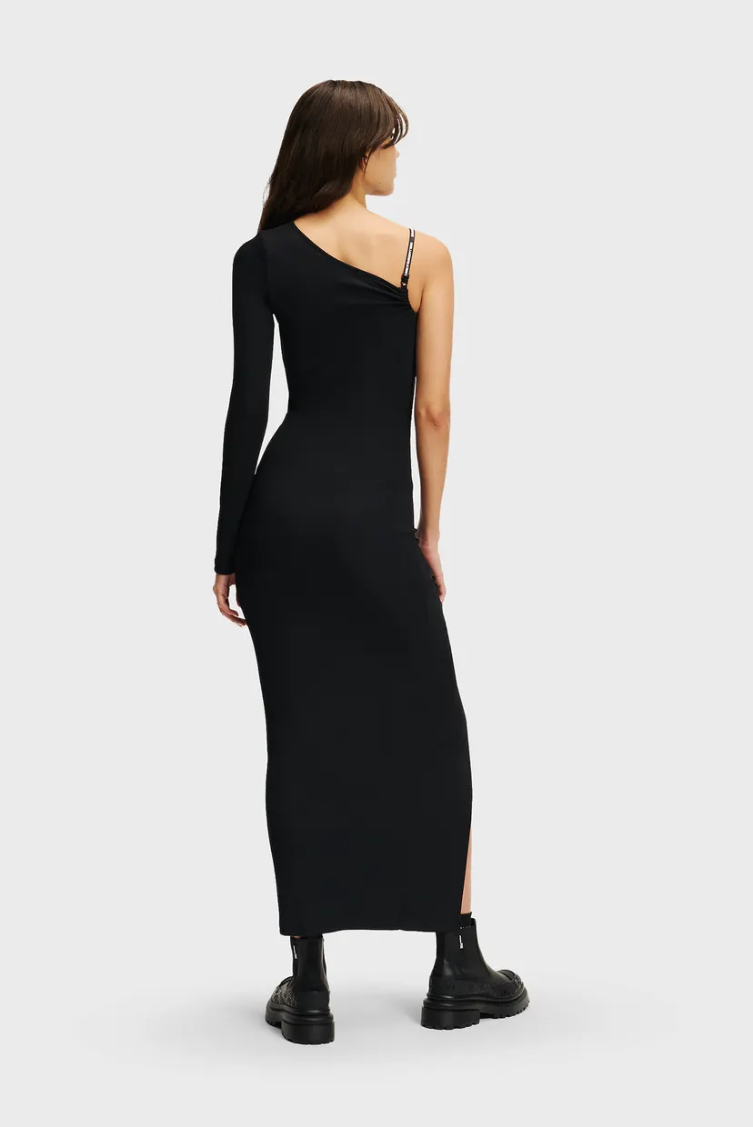 Жіноча чорна сукня ruched 4