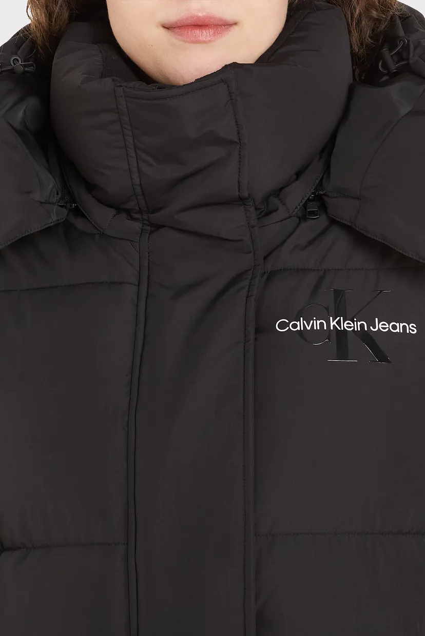 Женская черная куртка NON DOWN OVERSIZED LONG PUFFER 4