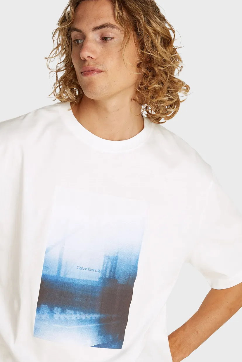 Чоловіча біла футболка HAZY CITY TEE 4