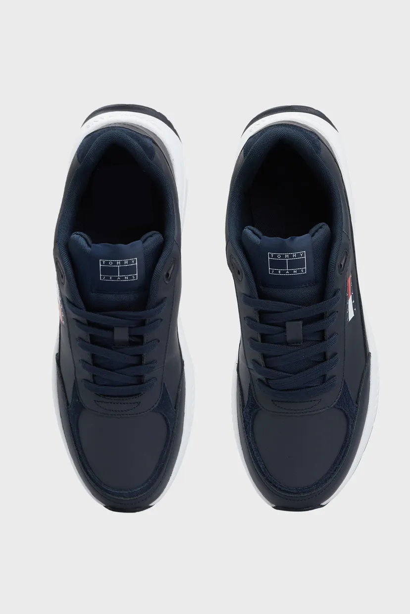 Мужские темно-синие кожаные кроссовки TJM RUNNER FULL LEATHER ESS 4