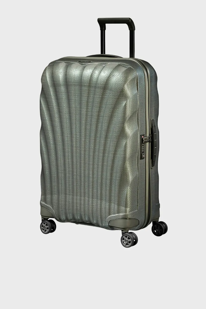 Темно-зелена валіза 69 см C-LITE METALLIC GREEN 5