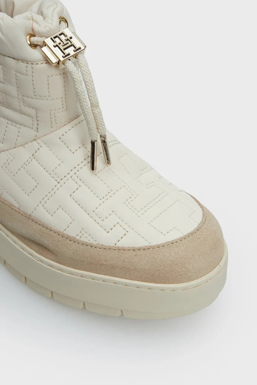 Жіночі білі дутики з візерунком TOMMY MONOGRAM SNOWBOOT 5