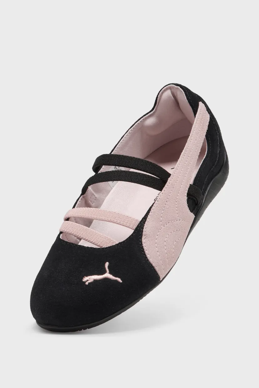 Женские черные замшевые балетки Speedcat Ballet Suede Shoes Women 6
