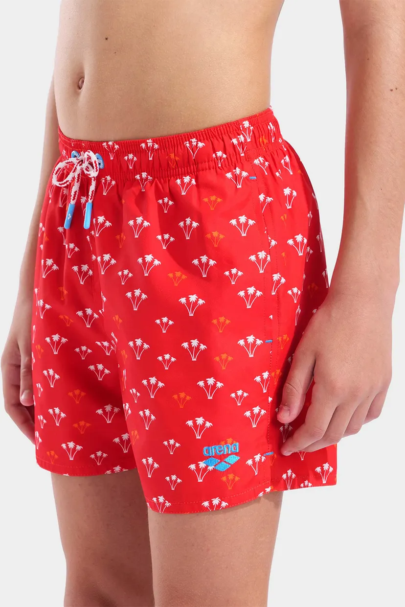 Детские красные плавательные шорты с узором WATER PRINTS BEACH BOXER AO 4