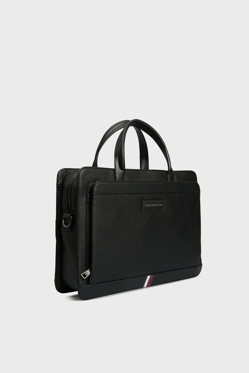 Мужская черная сумка для ноутбука TH BUSINESS SLIM COMPUTER BAG 5