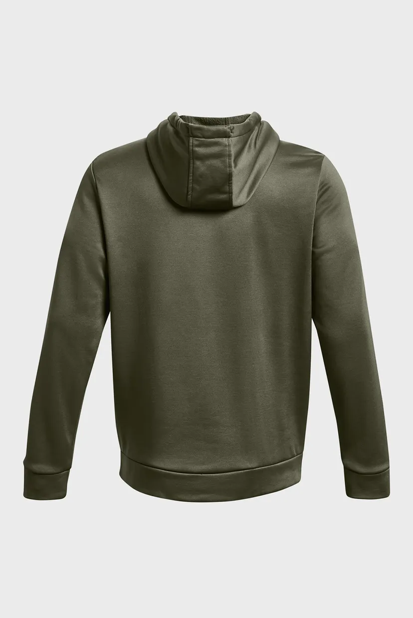 Чоловіче оливкове худі UA Armour Fleece Hoodie 6