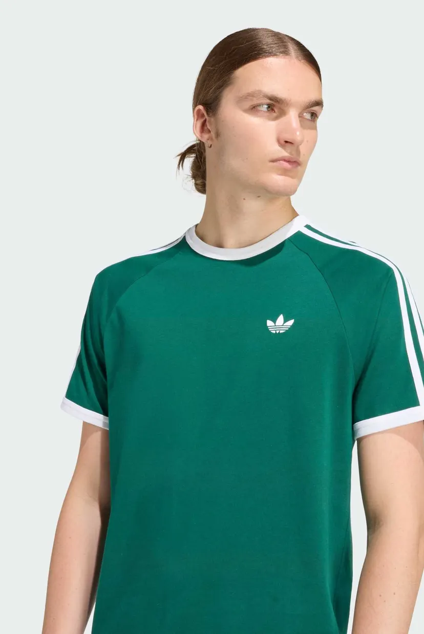 Мужская зеленая футболка 3-STRIPES 4
