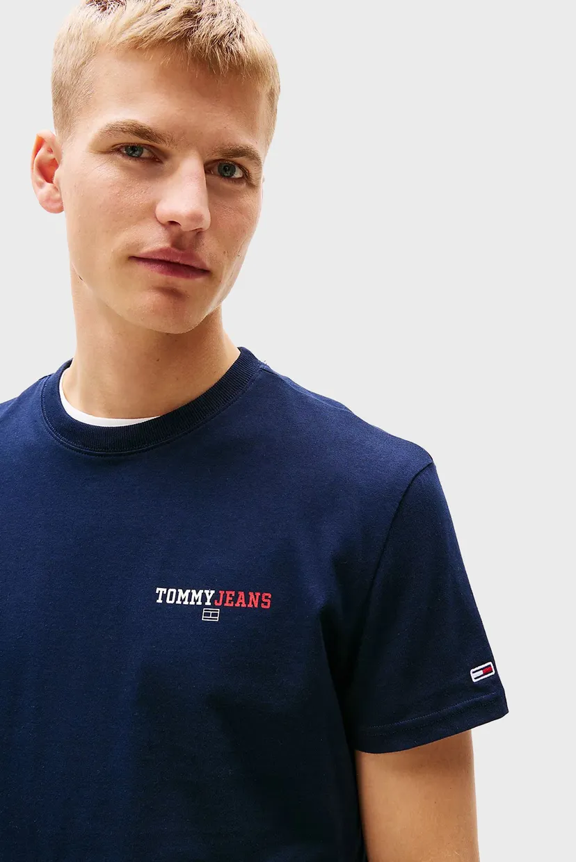 Чоловіча темно-синя футболка TJM REG DNA GRAPHIC TEE 4