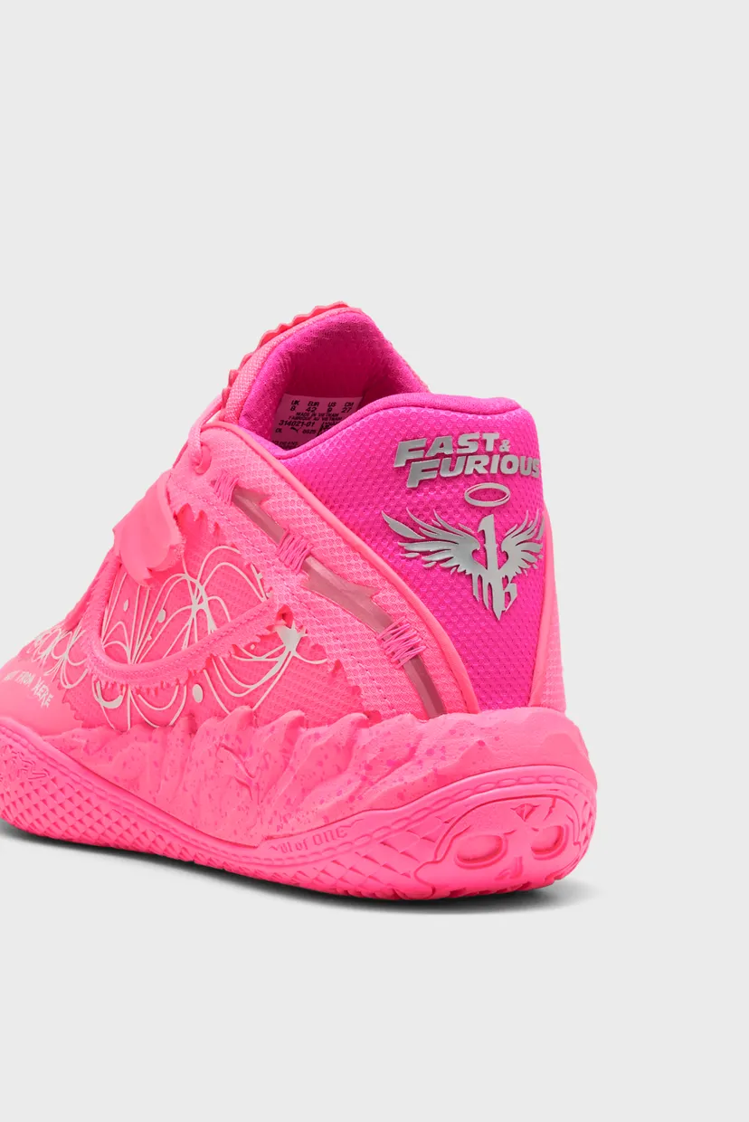 Рожеві кросівки PUMA x FAST & FURIOUS MB.05 Miami Basketball Shoes Unisex 7