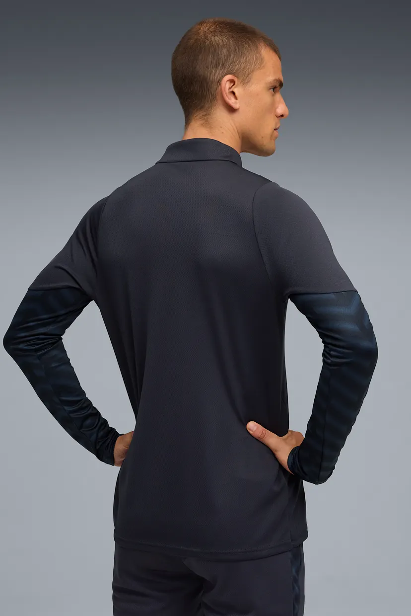Чоловічий темно-синій лонгслів individualCUP Football Quarter-Zip Top Men 3