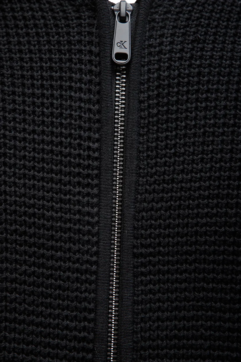 Чоловічий чорний кардиган CHUNKY TEXTURE SWEATER 3