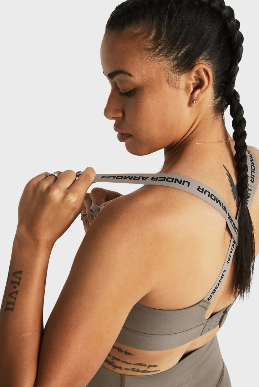 Женский коричневый топ UA Infinity High 2.0 Bra 5