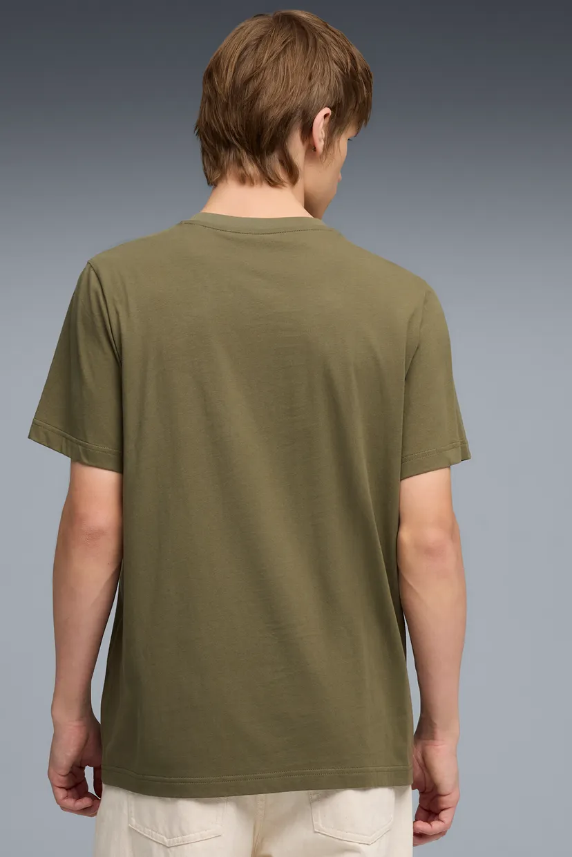Мужская оливковая футболка Essentials Small No. 1 Logo Tee Men 3