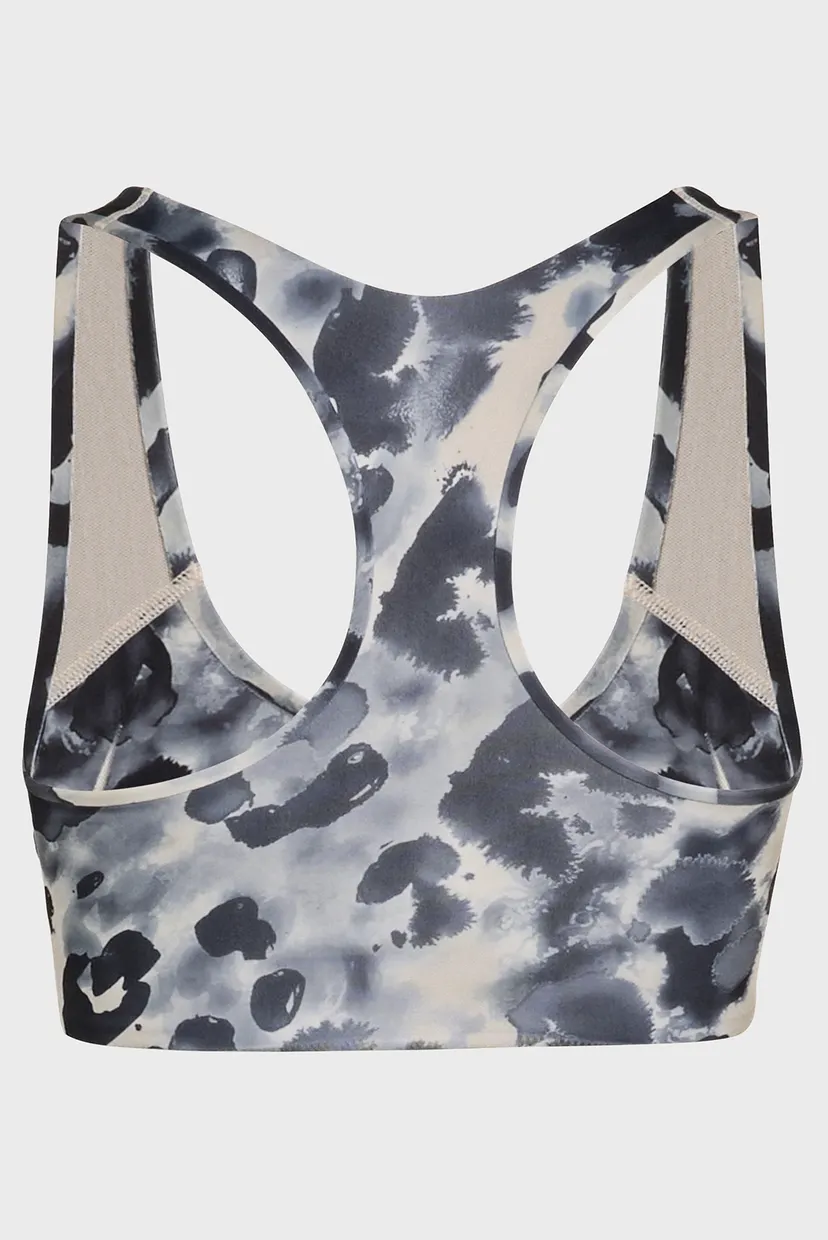 Женский бежевый топ с узором adidas by Stella McCartney Power Impact Training Medium Support Printed 8