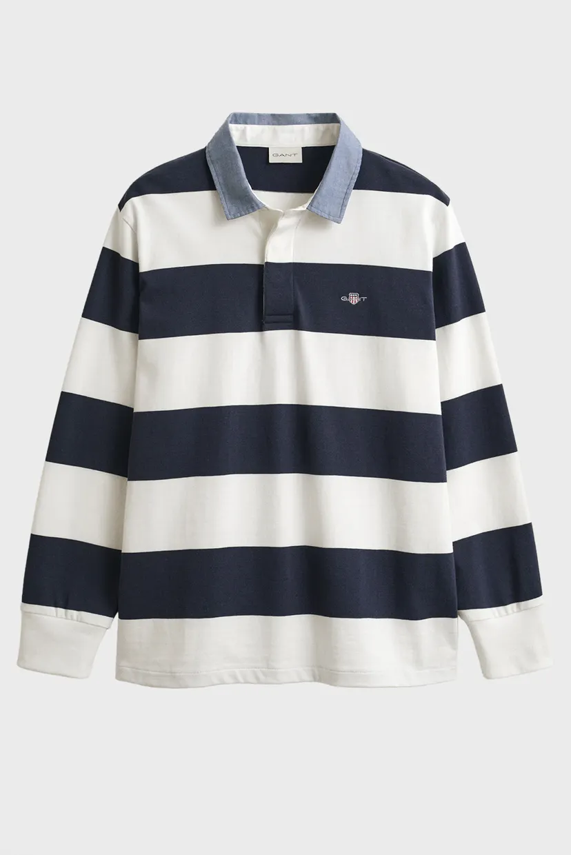 Мужское поло в полоску CHAMBRAY HEAVY RUGGER 5